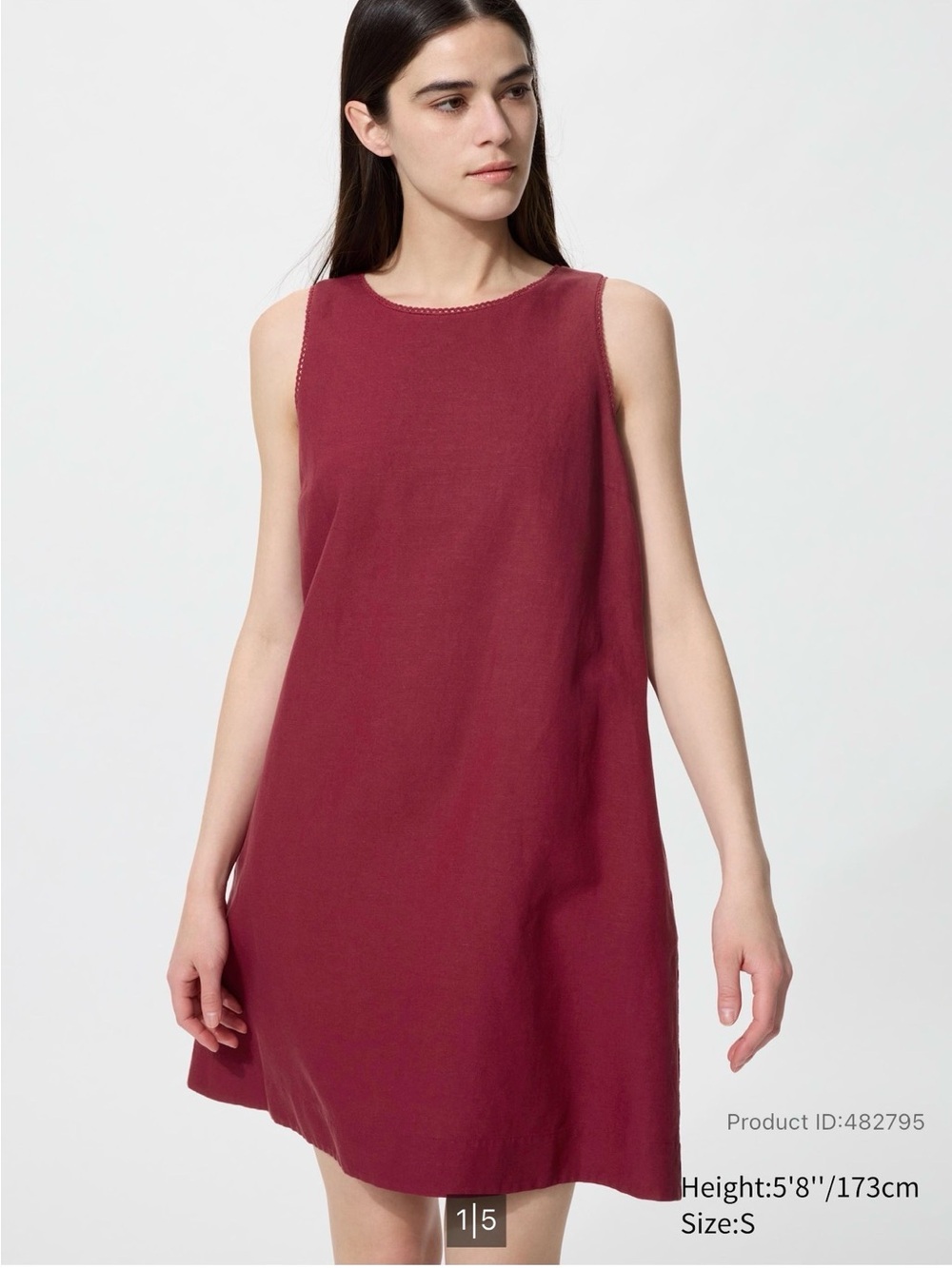 Uniqlo Linen Blend Mini Dress